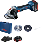 Bosch aku ugaona/kutna brusilica GWS 180-LI (2 x 4Ah)