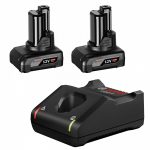 Bosch 2 x baterije GBA 12V 6.0Ah + brzi punjač GAL 12V-40 Professional