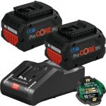 Bosch set 2 x baterije ProCORE 18V 8.0Ah + brzi punjač GAL 18V-160 C + GCY 42